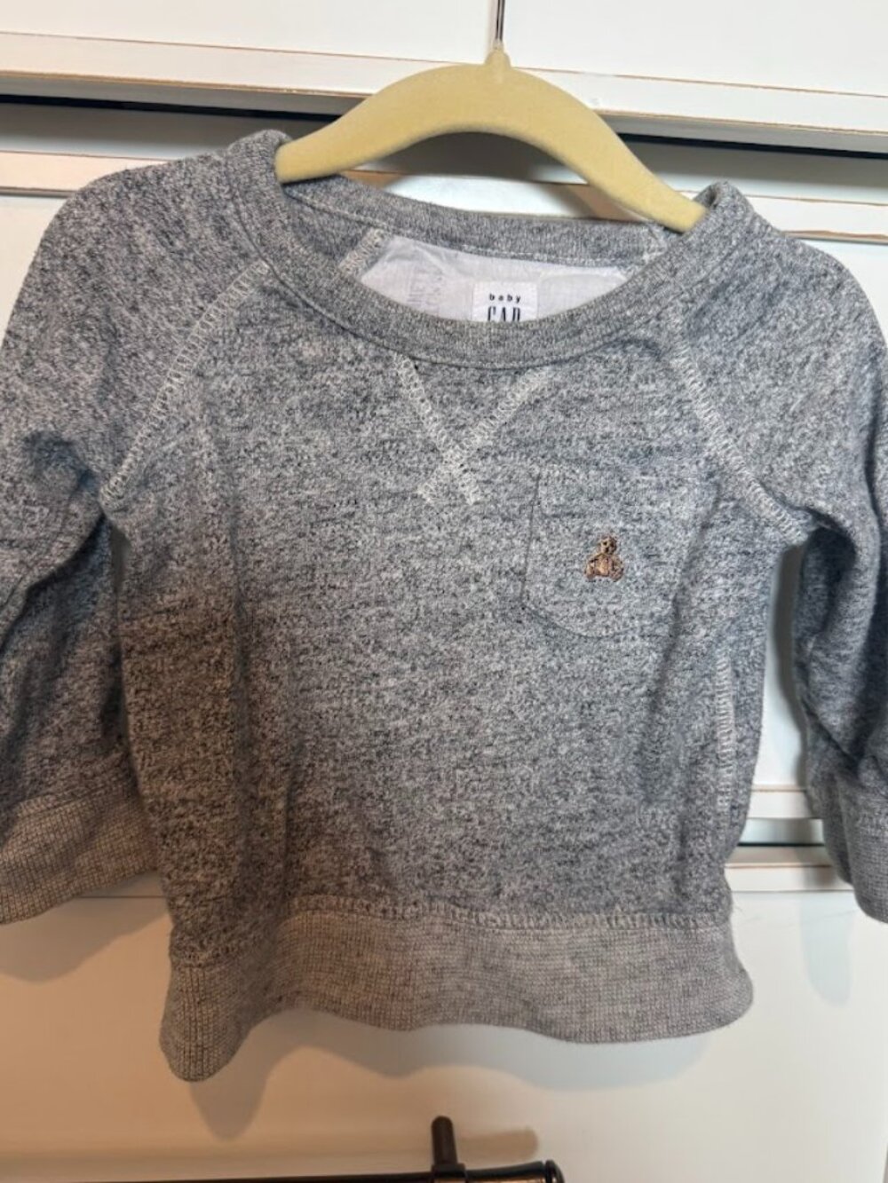Baby Gap Baby Brannan Grey Crewneck Sweater 12-18M